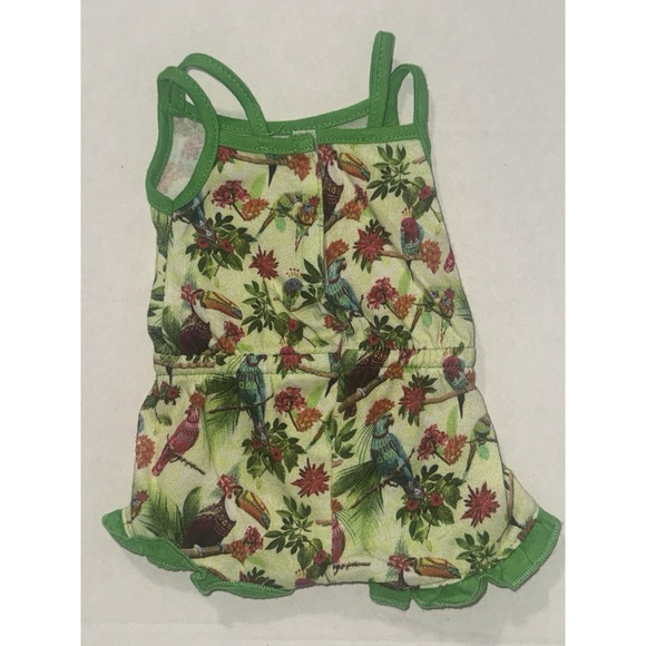 American Girl Doll Lea Clark Parrot Rainforest Dream Pajamas Jumpsuit Only - Picture 4 of 4
